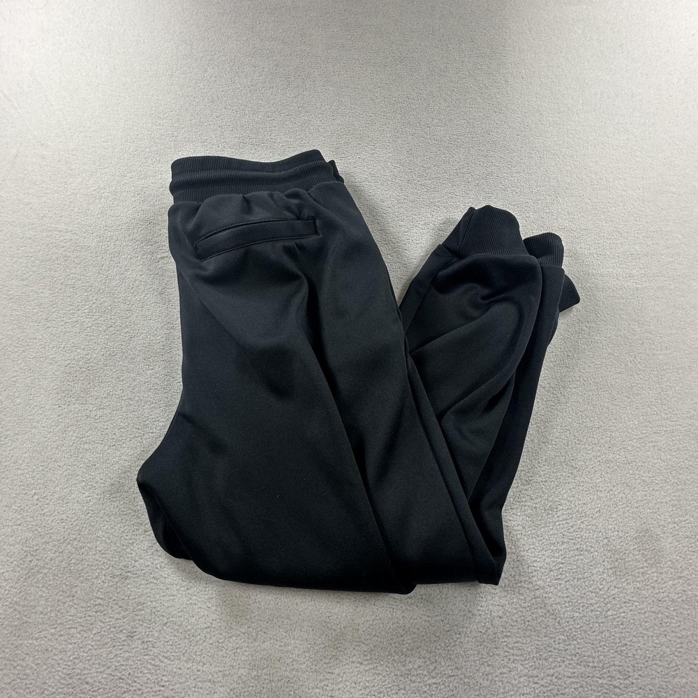 U-510 Pants Mens 34 Black Knit Joggers Elastic Waist Cuffed Athletic Stretch